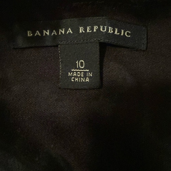 Banana Republic Black Lace Sleeveless Cotton Silk Blend Cocktail Dress Size 10 - Picture 5 of 8